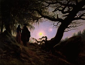 Friedrich, Couple contemplant la lune
