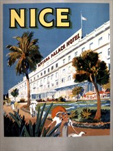 Advertising poster for Nice, Riviera Palace Hotel