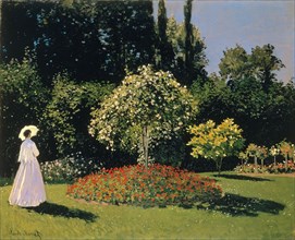 Monet, Femme au jardin