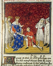 Hommage rendu au roi de France, Charles VII (1403-1461), par le Prince de Galles pour l'Aquitaine