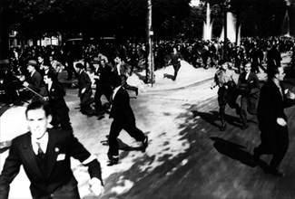 Paris, Fuite des manifestants de l'Action française (1934)