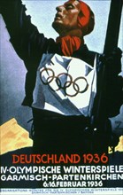 Olympic Games poster, Garmisch-Partenkirchen