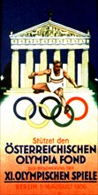 Affiche autrichienne de propagande pour les jeux olympiques de Berlin