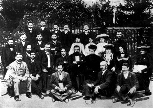 Herzl et un groupe de délégués du 6ème congrès sioniste
