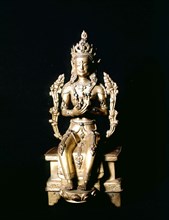Le futur Bouddha Maitreya. Bronze