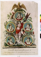 Médaillons représentant les membres de la famille impériale de Napoléon 1er