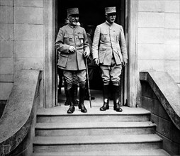 Foch and Fayolle in Mericourt on July 13, 1914