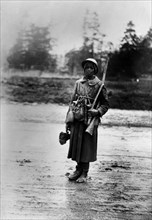 Verdun. Soldat sénégalais dans les lignes, 1915