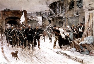 De Neuville, Entrée des parlementaires allemands à Belfort le 16 février 1871
