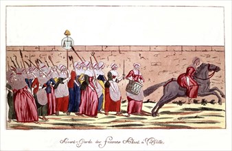 Vanguard of women heading to Versailles (1789)