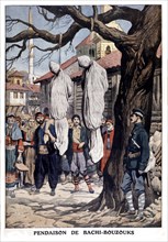 Bashibazouks hanged by mercenaries of the Ottoman army