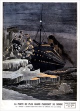 Liner 'Titanic' sank after hitting an iceberg
