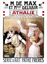 Berthou. Poster for the play "Athalie", by Jean Racine