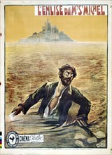 Affiche de cinéma : "L'enlisé du Mont Saint-Michel"