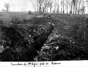 Tranchées de 1ère ligne près de Soissons