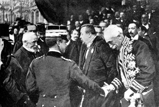 King Victor Emmanuel III coming to Paris