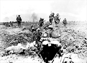 Troupes britanniques à la bataille de Morval (septembre 1916)