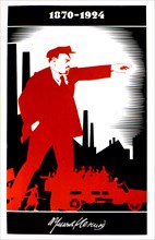 Affiche commémorative de Lénine