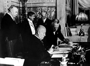 Signature du Pacte franco-italien