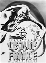 "Le juif et la France". Affiche antisémite de R. Péron