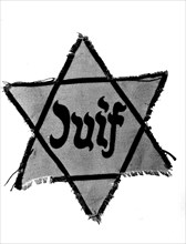 L'étoile jaune que les juifs étaient obligés de porter