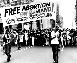 Mouvement de libération de la femme. Marche sur la 5ème Avenue à New-York
