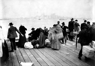 Emigrants arrivant à New York