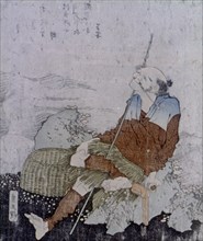 Hokusai, Autoportrait en vieux pêcheur