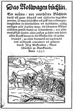 German popular fairy tale, 1557