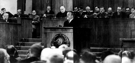 Séance du Soviet suprême : discours de Molotov