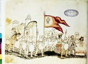 Cortès arriving in Mexico, 16th century