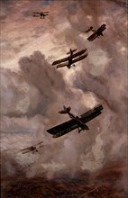 G.H. Davis. Air battle, 1919