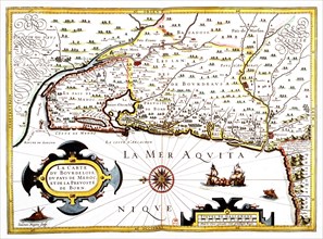 Carte du bordelais, du pays de Médoc et de la prévôté de Born