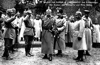 Le Kaiser, le Kronprinz et le prince Oskar