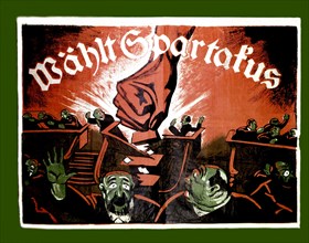 Affiche de propagande des Spartakistes (1920)