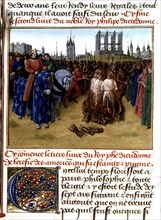 Miniature by Jean Fouquet, Torture of the heretics