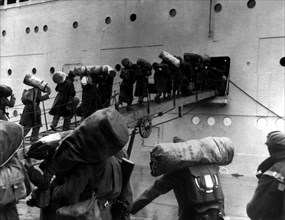 Haïfa. Evacuation du personnel britannique après la résolution américaine de mai 1948