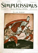 Caricature by Gulbransson, the great offensive on May 8, 1917