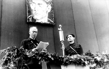 Antonescu delivering a speech