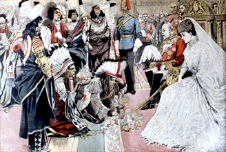 King Edward VII receiving the Indian chiefs