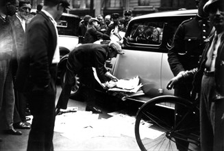 Strike of the French newspaper 'Intransigeant' in Paris, 1936