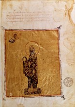 Miniature. Alexis 1er Commène, empereur byzantin