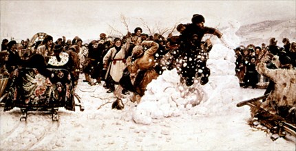 V. I. Surikov, Prise d'assaut d'une ville enneigée