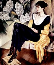 N.I. Altman, portrait de l'écrivain-poétesse Anna Akhmatova