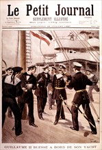 Guillaume II, empereur d'Allemagne, blessé à bord de son yacht (1897)