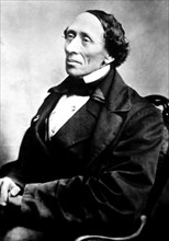 Portrait de Hans Christian Andersen en 1862 par Andersen