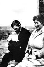 D.H. Lawrence (1885-1930) et sa femme Freda à Santa Fé
