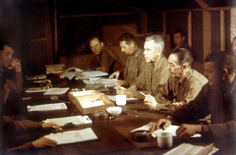 American delegation at the armistice conference in Panmunjon, march 1952