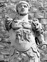 Sculpture of Augustus in breastplate