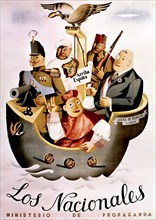 Affiche espagnole contre Franco